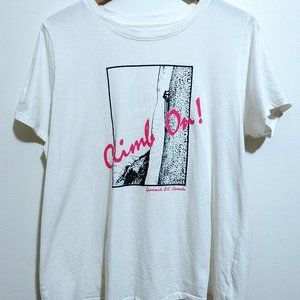 MEC 50th Anniversary Climb On White Women's XL T-Shirt